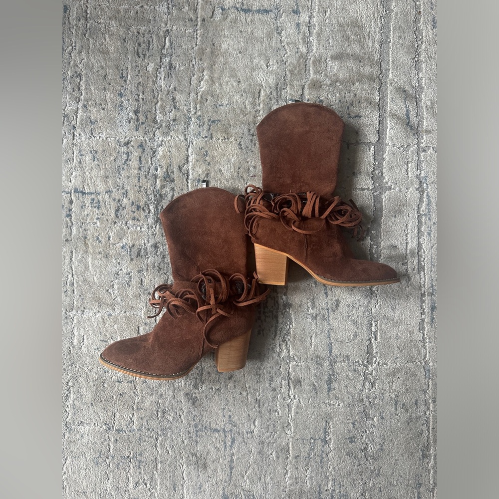 Brown Suede Women's Boots